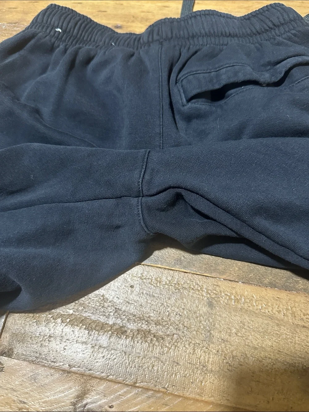 Nike Kids Black Hoodie and Joggers Set with White Swoosh Size Large